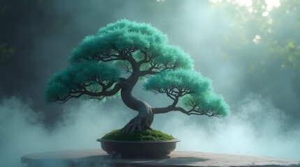 ultrarealistic cinematic photo of a lone bonsai Created with Generative AI technology