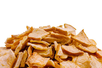 A generous stack of dried fruit slices displayed prominently