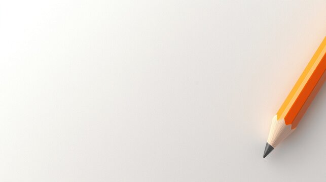 Pencil with Paper Icon Simple pencil icon hovering over a blank sheet of paper, white background, clean and minimalist design for a note taking app