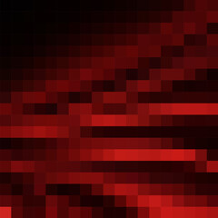 Fototapeta premium Red pixel background. Layout for advertising. Cover for magazine background. Presentation template. eps 10