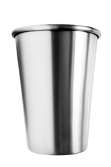 Steel cup isolated