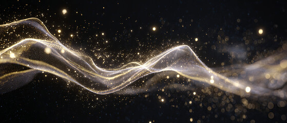  flowing and glowing point flare lights background