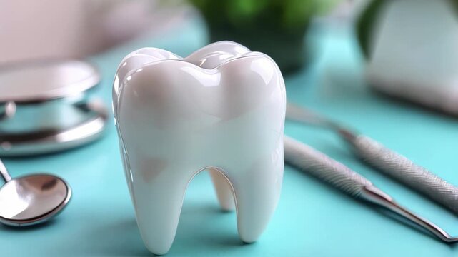 Caring for dental health with tips for keeping teeth strong and clean at home - Powered by Adobe
