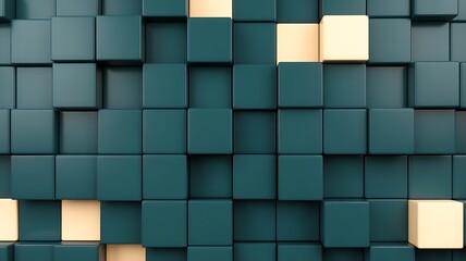 Colorful geometric cube mosaic abstract background