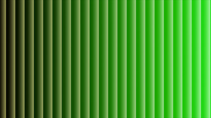 Obraz premium Vertical green gradient stripes with subtle shadow and light effects