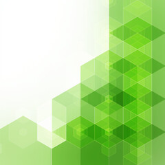 Green hexagon background. Vector graphics. Presentation template. eps 10