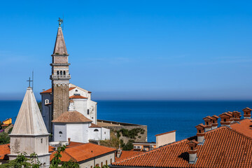 St George Church In City Of Piran In Slovenia