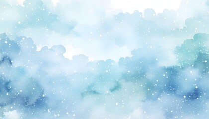 Obraz premium 雪がふる空