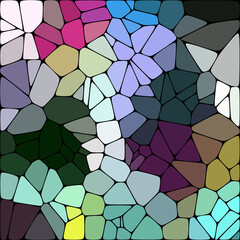 Color background consisting of pebbles. Vector template in polygonal style. eps 10
