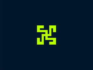 mordant  S icon logo design template