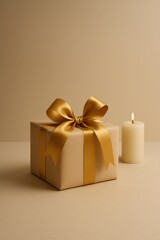 Elegant gift box candle