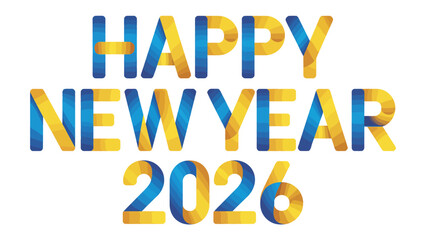 New Year Wishes 2026: Celebrate the dawn of a New Year with vibrant typography, wishing everyone joy and prosperity in 2026!