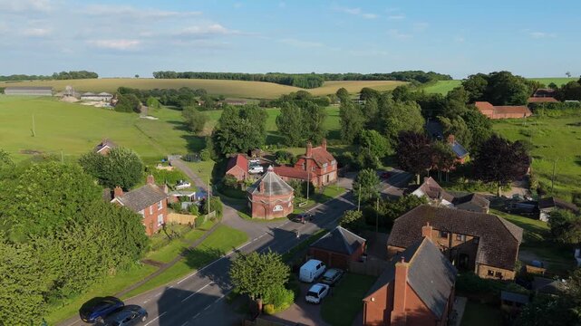 Quaint rural village is a small, picturesque settlement with traditional charm, characterized by historic houses and buildings and a peaceful atmosphere, beautiful natural landscapes, rolling hills