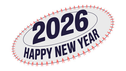 2026 Happy New Year: A graphic celebrating the arrival of the new year, filled with hope and anticipation for future possibilities.