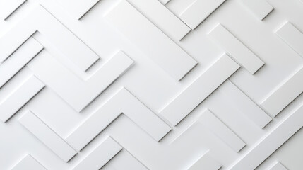 White geometric arrow pattern with minimalist embossed chevron shapes conveying calm growth