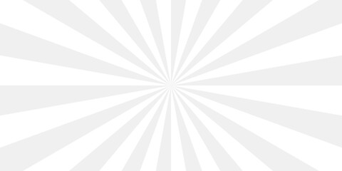 sunburst pattern white and gray design. Vintage sunrays illustration swirl line. sun beam vector banner design pop art comic burst gradient concept pattern.	
