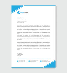 Corporate stationery business letterhead design template