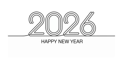 2026: A visual expression of a fresh beginning, celebrating the dawn of the year with elegant minimalism, embodying anticipation and optimism.