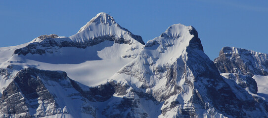 Uri Rotstock in winter. Switzerland.