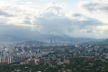 Fototapeta premium aerial view of the city