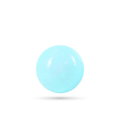 Abstract vector design element. Blue pearl with shadow. eps 10