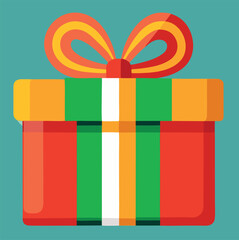 design logo vector icon mascot illustration christmas gift box