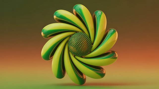 Close up macro view of a yellow flower blossom - Powered by Adobe