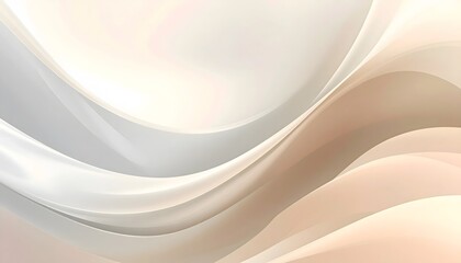 Abstract waves of pearl and peach
