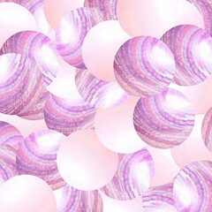 Scattered floating colored spheres on a vibrant background - 3D render. eps 10
