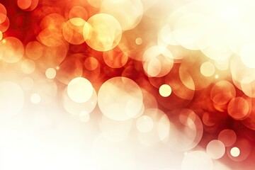 Warm, bokeh-filled abstract image, blurred circles of light