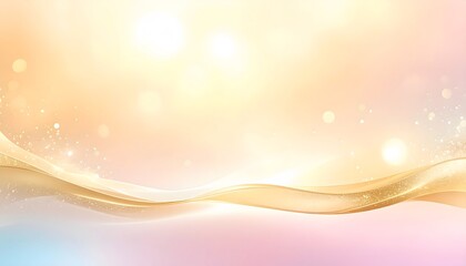 Ethereal golden wave dreamscape with luminescence