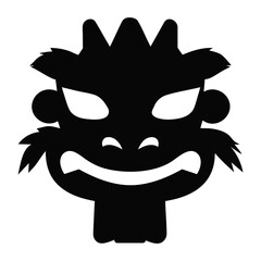 Chinese Lion Dance Head Mask 