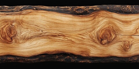 Natural Oak Wood Texture with Flowing Grain Patterns on Rustic Aged Timber Surface for Design