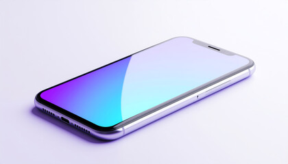 Smartphone Mockup Gradient Color Screen