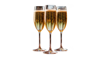 Sparkling champagne flutes celebrate joyful moments and special occasions