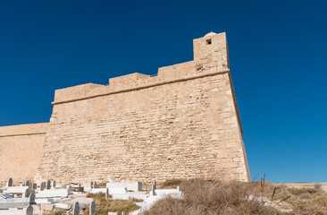 Borj El Kebir, also known as the Kasbah of Mahdia, is a 16th-century Ottoman military fortress located on the Mahdia peninsula in Tunisia.