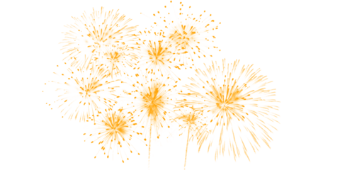 Golden firework texture, thin stroke lines. Isolated png illustration, transparent background. Design for overlay, montage, texture. Happy new year concept.	
