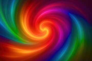 A colorful swirl of light and color