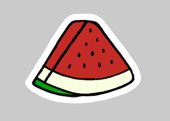 watermelon slice vector illustration