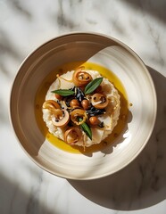 Truffle Mushroom Risotto Luxe &mdash; Ultra-Detailed Gourmet Bowl with Premium Plating
