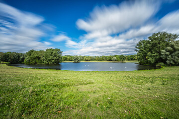 Freizeitpark Rheinaue Bonn (Langzeitbelichtung)