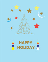 December Happy Holiday Design