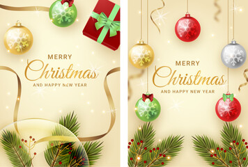Elegant corporate holiday cards featuring Christmas trees, reindeer, birds, and ornate floral frames. Includes decorative backgrounds and generous copy space—perfect for graphic design, web layouts, s