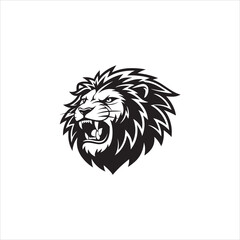 Obraz premium Angry tiger head isolated on white background, vector illustration.