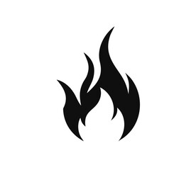 Fire flame logo vector illustration design template