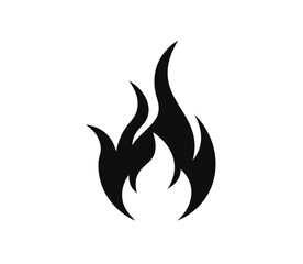 Fire flame logo vector illustration design template