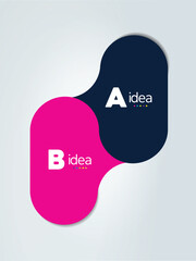 Connected Bubble Diagram Minimalist Infographic Design