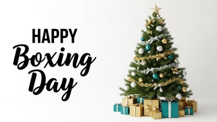 Fototapeta premium Joyful Boxing Day Festivities and Holiday Gifting