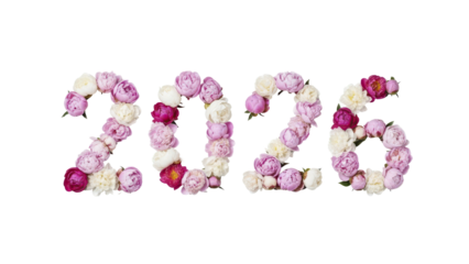 Floral Year 2026 Celebrate with Blossoms and New Beginnings in Elegant Arrangement