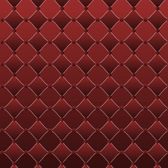 Obraz premium Luxurious Deep Red Quilted Upholstery Texture